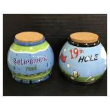 Two Bella Casa retirement fund ceramic banks