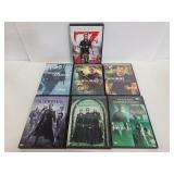 Seven action DVDs
