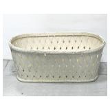 Vintage woven bassinet w/foam insert
