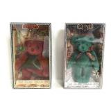 Two vintage Gund Christmas bears