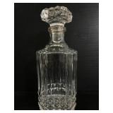 Vintage glass decanter with stopper