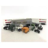 Vintage small toy semi trucks