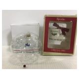 Spode and glass Bronners ornaments