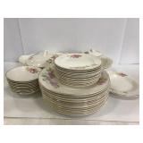 Vintage 22K gold Charlene dishes