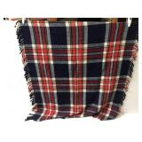 Plaid holiday throw blanket