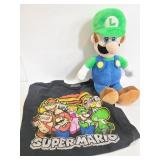 Vintage Super Mario tee & Luigi plush