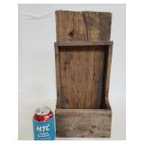 Hand crafted wood wall caddy