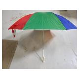 Clamo on beach umbrella