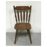 Vintage armless wooden chair