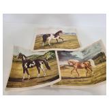 Jeanne Mellin 1948 horse print trio
