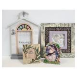 Four assorted photo frames