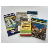 Vintage California & US maps & travel guides
