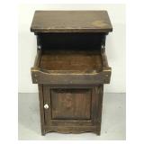 Vintage wooden dry sink or night stand