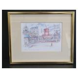 Small french sketch print