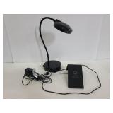 Smart gear phone stand charger w/ lamp