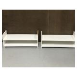 Pair of shoe racks 31x12 in.