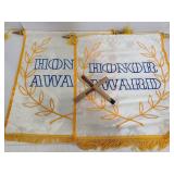 Vintage honor award flags & 2 tempilstik melts