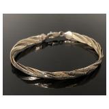 Milor, Italy 925 sterling silver braided bracelet