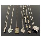 Vintage 5 pendant necklace collection