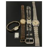 Five vintage Timex wrist watches