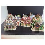 Lot of Cobblestone corners porcelain buildings