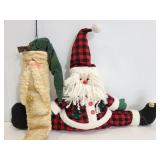 Santa doorstop and hanging Santa beard