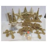 Gold glitter Christmas lot