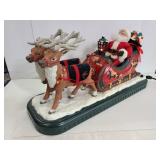Animated Santa w/ reindeer & sleigh