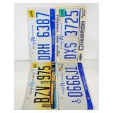 Four assort3d michigan license plates