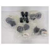 Twelve assorted caster wheels