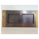 Genuine Silvercrest Bronze vintage ticket frame