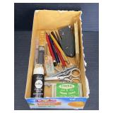 Lot of vintage school & office supplies