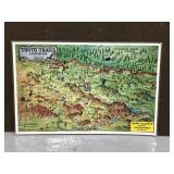 Laminated Tonto trails vacation map