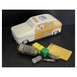 Sears Roebuck Craftsman tin of vintage lightbulbs