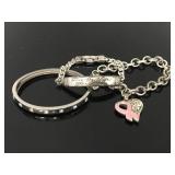 Two Brighton & other signed bracelets
