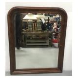 Stylish wooden framed mirror 42x33 in.