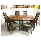 Thomasville vintage wood dining table & chairs