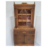 Antique 2pc project cabinet