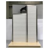 Slatwall dual-sided merchandiser display stand