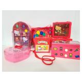 1970s vintage Hello Kitty kids jewelry boxes/bags