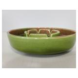 Earthy drip pottery ashtray