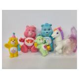 Vintage Carebear and pony figures