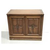 Vintage 2 door  wood cabinet