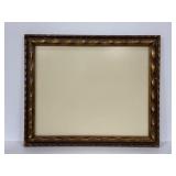 Large ornate carved vintage wood wall frame