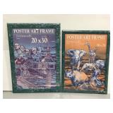 Pair of poster frames still sealed