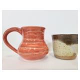 TM signed mug & Elisa Gaul cup pottery