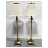 Pair of tall accent table lamps