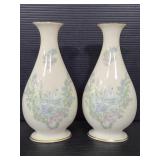 Two vintage 1983 Lenox mothers day vases
