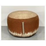 Mina Victory rustic clay boho pouf ottoman