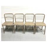 4 Vintage 1955 cosco fashion folding chairs